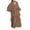 Brown, variant on PINQI Casual Dress for Toddler Girls Dress Children Girls Chiffon Dress Cardigan Abaya Hijab Dress with Belt Dubai Elegant Dress Prayer Party Gift