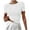 White, variant on fatyb Women's Ribbed T-Shirts Short Sleeve Crew Neck T Shirts Summer Slim Casual Basic Tees for Women