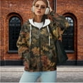 thumbnail image 2 of Uorisanigo Green Camo Hunting Print Women Oversized Sweatshirts Fashion Warm Oversized Sweatshirt for Women Polyester Loose Winter Fall Clothes Size XS, 2 of 7
