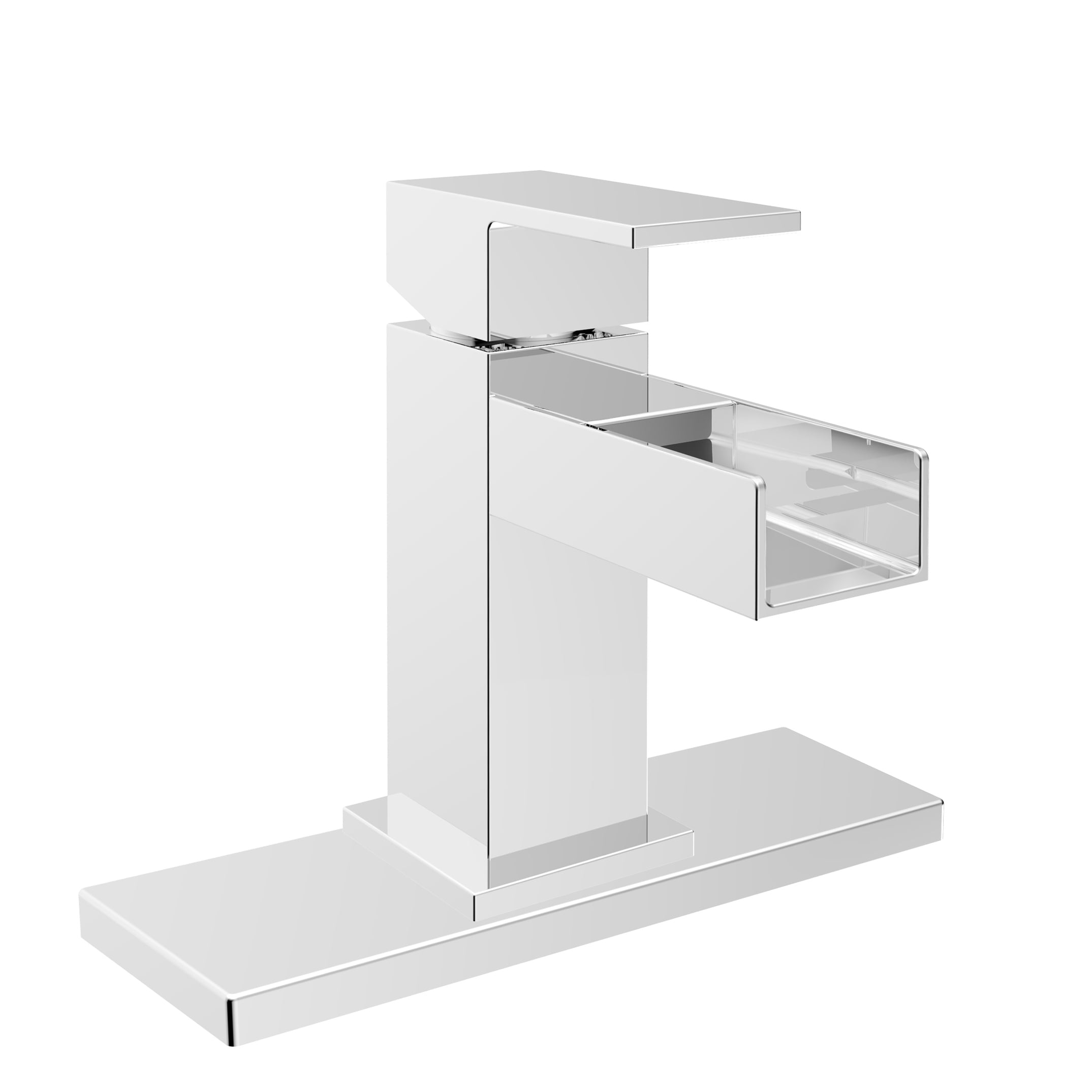 Belanger QUA32CCP Single Handle Bathroom Faucet with Drain, Polished Chrome