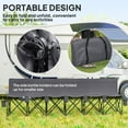 thumbnail image 3 of Outsunny 6 Seat Folding Camping Chair w/ Cup Holder for Camping, Dark Grey, 3 of 6