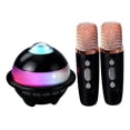 thumbnail image 4 of harper Haut-Parleur Karaoké Mini Multifonctionnel Polyvalent Rechargeable pour Réunion Voyage Noir, 4 of 10
