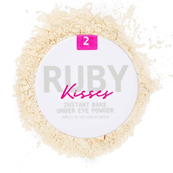 Ruby Kisses Instant Bake Undereye Powder - Vegan, Cruelty Free Powder for Brightening Eyes and Smudge-Free Makeup