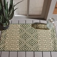 thumbnail image 2 of Safavieh Courtyard Asa Geometric Indoor/Outdoor Area Rug, Dark Green/Beige, 2'7" x 5', 2 of 10