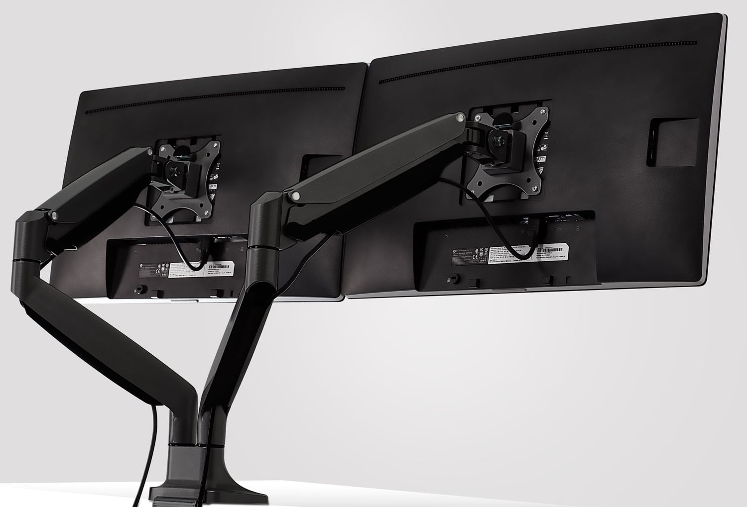 Mount-It! Height Adjustable Dual Monitor Desk Mount,  13"-32" Monitors