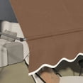 thumbnail image 2 of YYAo Patio Awnings Sun Shade Shelter, Patio Awnings, 10' x 4' Manual Retractable Awning, Non-Screw Patio Awning, UV Resistant,Coffee, 2 of 11