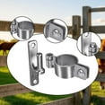 thumbnail image 6 of deevoka Gate Hinges Chain Link Fence Hardware Fence Post Thick Parts Gate Post Hinge 35mm, 6 of 9