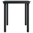 thumbnail image 3 of vidaXL 5 Piece Garden Dining Set Grey and Black, 3 of 5