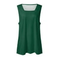 thumbnail image 4 of VUPSGEZ Summer Tank Tops For Women Square Neck Loose Fit Casual Fashion Flowy Sleeveless (Army Green,M), 4 of 4