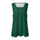 thumbnail image 2 of Playeras,Blusas y Tops,Ropa para Mujer Camiseta sin espalda Camisetas sin mangas de verano para mujer, cuello cuadrado, ajuste holgado, moda informal, fluida, sin mangas (AG, L), 2 of 4