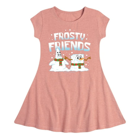 

SpongeBob SquarePants - Frosty Friends - Toddler And Youth Girls Fit And Flare Dress