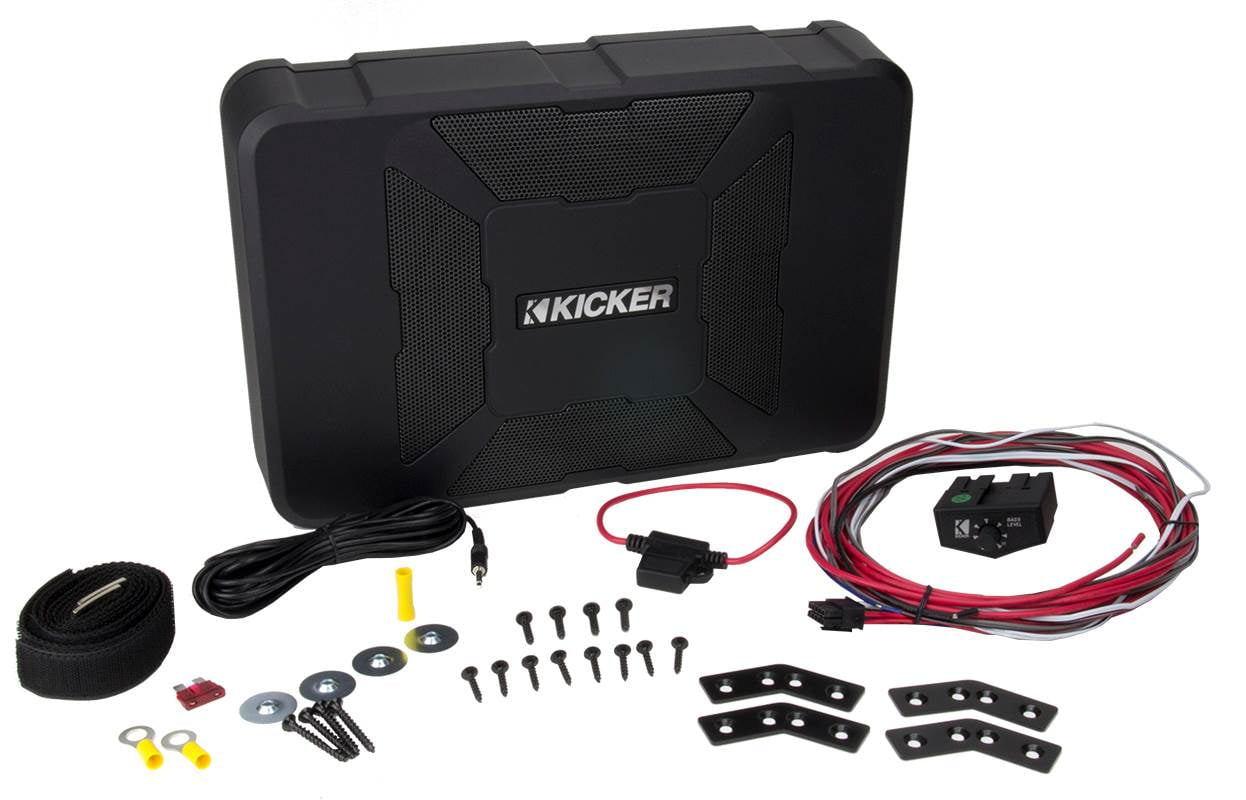 11HS8 KICKER Hideaway HS8 Compact Powered Subwoofer, 8-inch, 150W