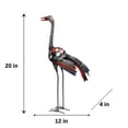 thumbnail image 3 of De Kulture Handcrafted Recycled Iron Ostrich Decorative Collectible Figurine Showpiece, 12X4X20 (LWH) inches, 3 of 4