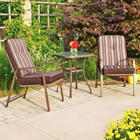 Mainstays Ms Lawson Ridge 3-piece Bistro Set, Brow
