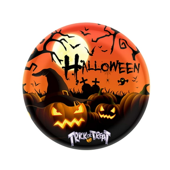 Yhmxh Halloween Party Plates Disposable Paper Bowls, Happy Party Halloween Decorations Supplies Halloween Castle Bat Pumpkin Ghosts Theme Tableware for Kids Birthday Baby Shower Decor