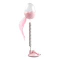 thumbnail image 2 of Pet Food Ball Fake Feather Spring LED & Bell Food Dispenser Ball Cat Teaser Toy, 2 of 9