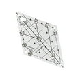 thumbnail image 4 of 60 Degree Diamond Quilting Template Free Quilting Templates Sewing Ruler Durable Craft Clear Portable for Sewing Supplies Tailors DIY Tools Small, 4 of 9