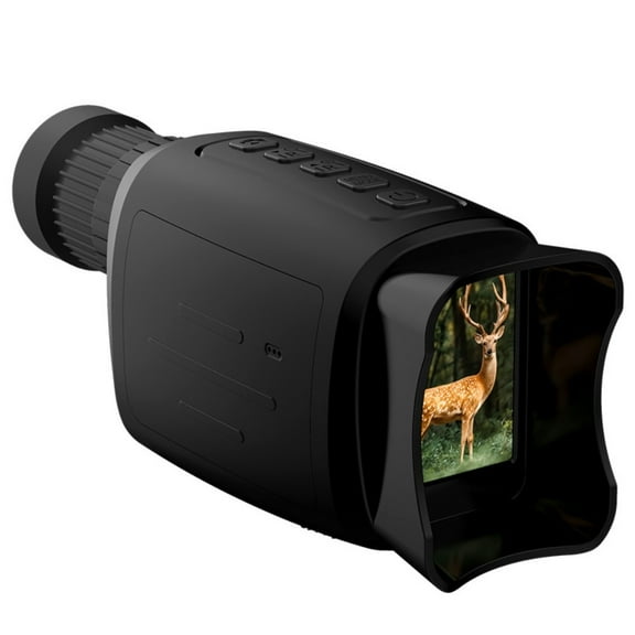 16X HD Digital Night Vision Monocular - 200M Viewing Range IR Infrared Photo Capture for Hunting Outdoor Surveillance