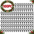 thumbnail image 3 of Chnmavx 100-Pack Christmas Light Clips, Upgraded String Light Siding Clips Sliding Hooks Light Hanging Hooks Outdoor Weatherproof Plastic Clips for String Lights Xmas Decor Black, 3 of 10
