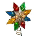 thumbnail image 2 of Kurt Adler 10-Light Capiz Star Multicolored Treetop, 2 of 7