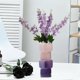 thumbnail image 1 of CaiYueKe Modern Geometric Glass Table Decor, Stacked Square Sculpture, Gradient Art Centerpiece for Living Room Dining Table, French Medieval Style Home Ornament, Decorative Flower Arrangement Vase, 1 of 7
