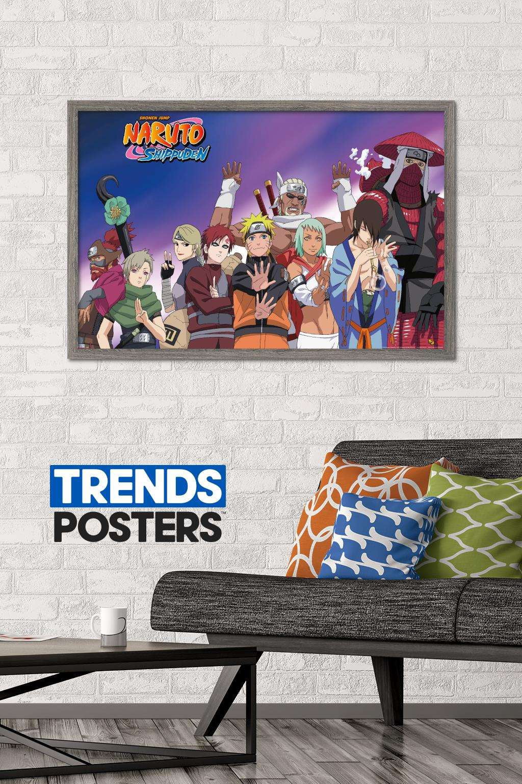 Naruto - Together Wall Poster, 22.375" x 34", Framed