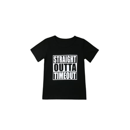 

Kid Boy Baby Cotton Short Sleeve Outta T-shirt Tees Toddler T Shirt Tops Clothes