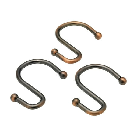 S Shower Curtain Hooks In Oil Rubbed Bronze Walmart Com