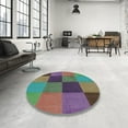 thumbnail image 3 of Ahgly Company Indoor Rectangle Patterned Green Novelty Area Rugs, 7' x 10', 3 of 6