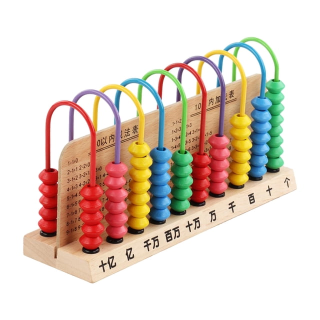 TISHITA Abacus Educational Toy Early Math Skills Add Subtract Abacus Counting Abacus Toy 10 rods