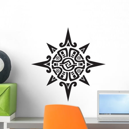 Mayan or Incan Symbol Wall Decal by Wallmonkeys Peel and Stick Graphic (18 in H x 18 in W) WM62380