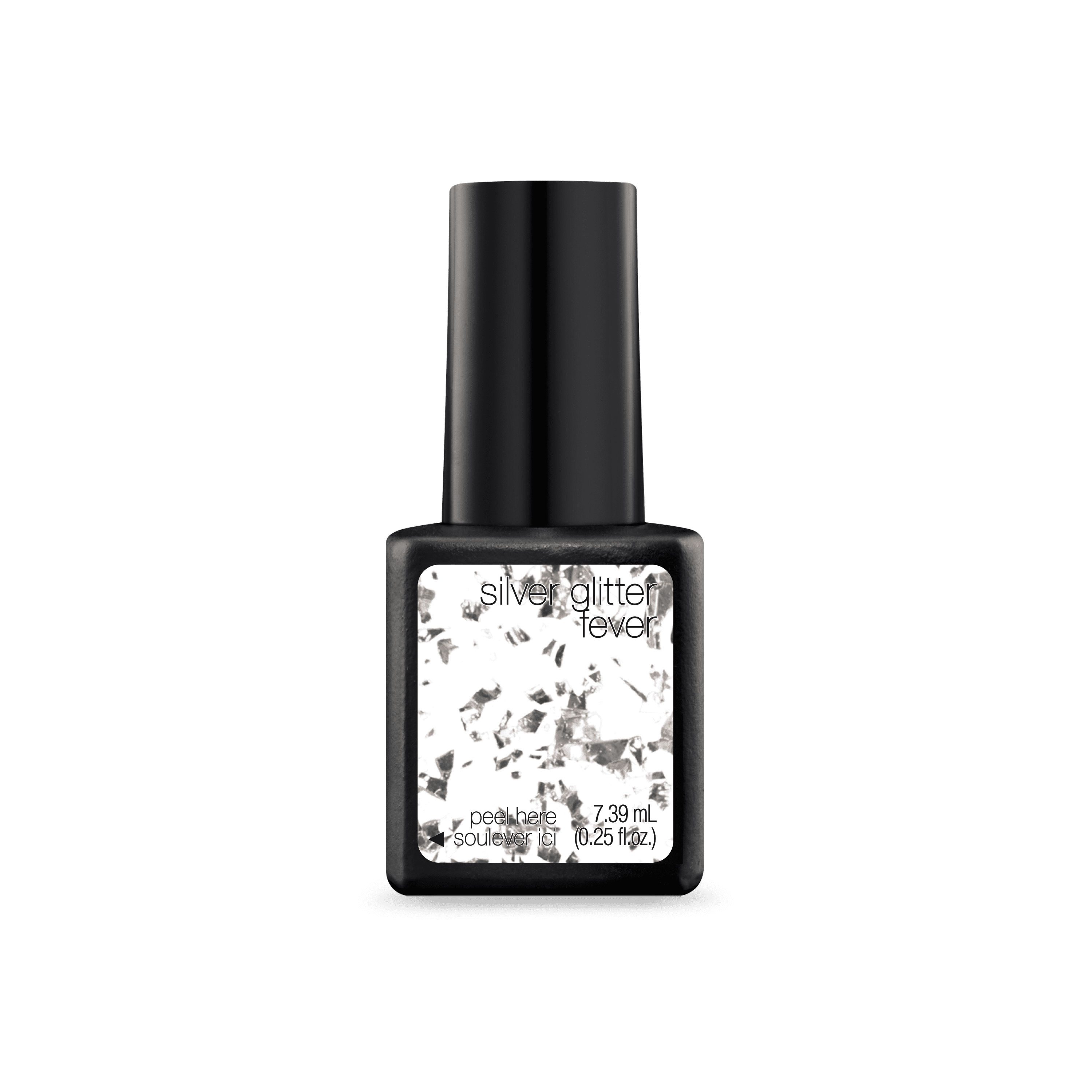 Sensationail Gel Nail Polish (Silver), Silver Glitter Fever, 0.25 fl oz