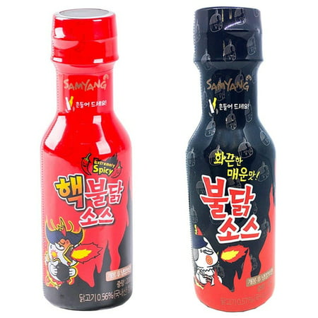 Samyang Original and 2x Extremely Spicy Chicken Buldak Sauce Variety 2