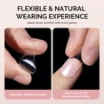thumbnail image 4 of MelodySusie Medium Coffin Nail Tips, 300Pcs Clear Acrylic, Half Matte Full Cover Press on Nails for DIY Extension & Salon Use, 15 Sizes Pre-Shaped for Long-Lasting Manicure, 4 of 7