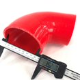thumbnail image 3 of For elbow Silicone hose 90 degree 3.5" to 3" Reducer Coupler Intercooler Red, 3 of 6