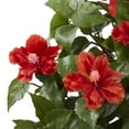 thumbnail image 3 of Nearly Natural 39" Hibiscus Artificial Topiary, Red/Green, 3 of 4