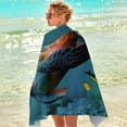 thumbnail image 6 of Uiz Merueh Beach Towels Clearance Beach Towels Oversized Quick-Dry Microfiber Kids Pool Towel, Thin & Sand-Free, Perfect for Camping, Travel, Summer Camp, Cruise Essentials, 6 of 7