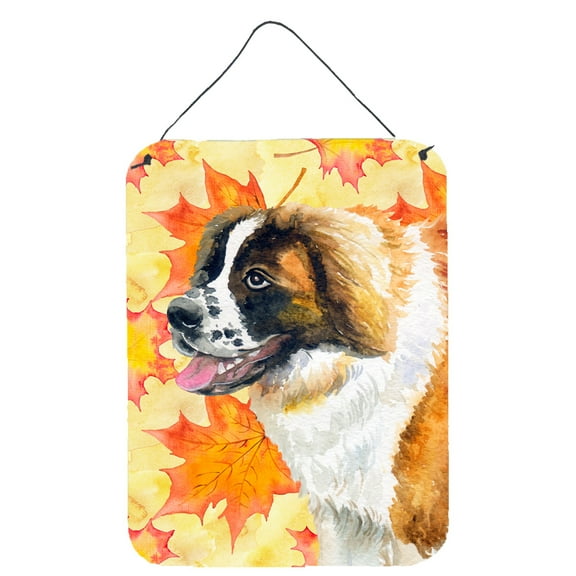 Saint Bernard Fall Wall or Door Hanging Prints Yellow