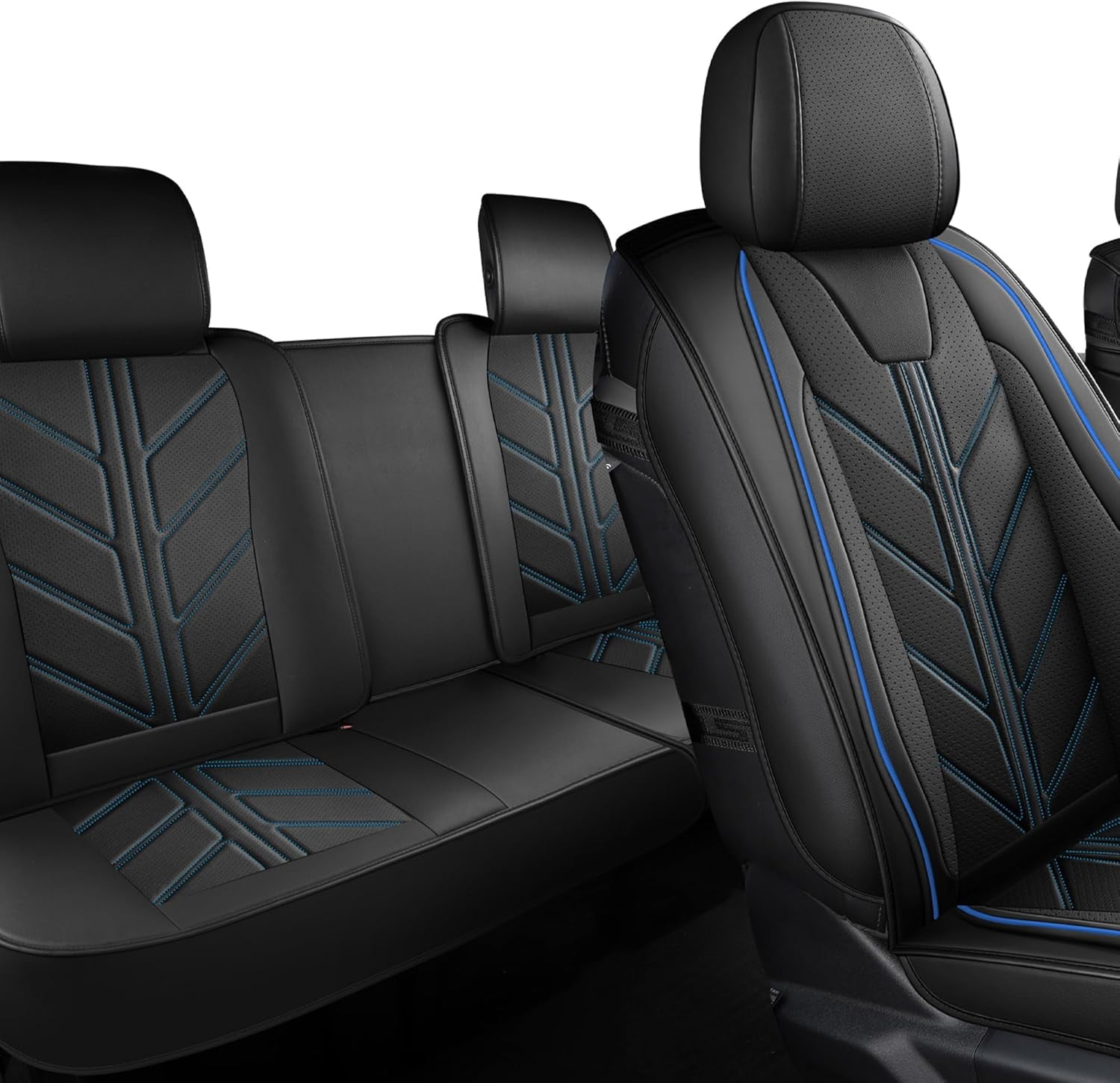 LINGVIDO Chevy Silverado Seat Covers - Custom Fit for GMC Sierra, Pickup Truck Seat Cover for 07-25 1500 2500HD 3500HD, Regular Cab, Double Cab, Crew Cab, LT, LZT, RST, Trail Boss
