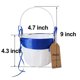 thumbnail image 1 of Amajoy 2pcs Beach Wedding Flower Girl Basket White y Royal Blue Flower Basket con doble corazón Decoración de diamantes de imitación Amajoy Ver descripción, 1 of 2