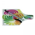 thumbnail image 1 of Popstar Party Cutting Board, Colorful Floral Abstract Framework with Electric Guitar Energetic Design, Decorative Tempered Glass Cutting and Serving Board, Wine Bottle Shape, Multicolor, by Ambesonne, 1 of 1