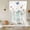 Sky Blue, variant on Spring Floral Balloon Curtains for Bedroom/Front Door/Bathroom, Pink Blue Flowers Butterfly Rustic Tie Up Curtains 63 Inch Length Light Filtering Kitchen Curtains Shades for Windows 46"x63"