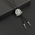 thumbnail image 5 of COMEET Vintage Bolo Tie, Vintage Tie Rodeos Necktie Leather Tie Chain Cow Skull Tie for Men's Rodeos Neckwear, 5 of 12