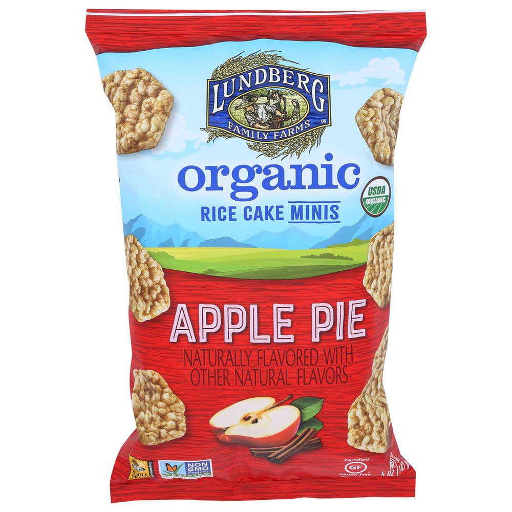 Lundberg Organic Mini Apple Pie Rice Cake, 5 Ounce 6 per case.