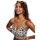 thumbnail image 3 of Top de Bikini CRZ YOGA con Relleno en V Ajustable Estampado Leopardo M, 3 of 6