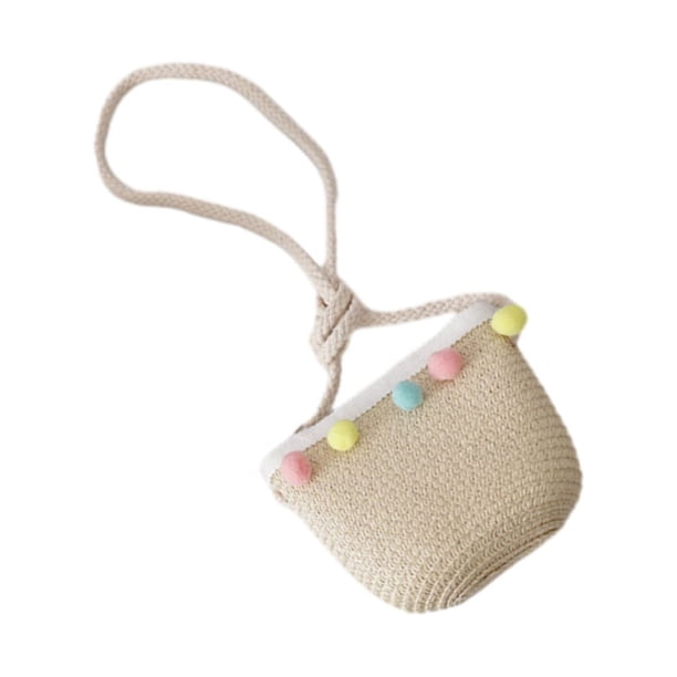 Minnieouse Elegante y conveniente sombrero para niñas, colección de verano con bolso de hombro, Material ligero trenzado de paja, sombrero para Type3 NO3