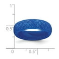 thumbnail image 2 of Silicone Blue Mermaid Pattern 5.7mm Band Size 5 Ring for Women and Men, 2 of 2