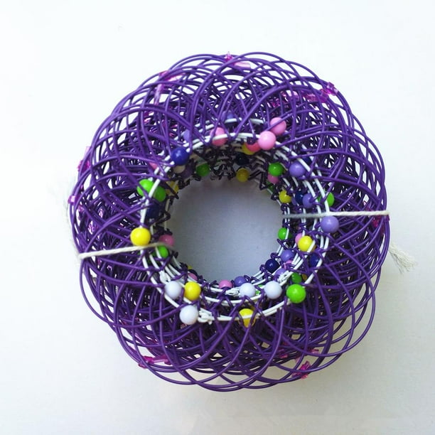 Anillo de metal hecho a mano Interesante 36 cambios Anillo de aro Juguete para niños Regalos para niños Sywqhk Libre de BPA