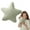 E, variant on Star Pillow, Decorative Throw Pillows for Bed Couch, Star Shaped Pillow Plush Floor Cushions Room Decor Pillow with Soft Faux Fur for Sofa Bedroom Living Room Decor