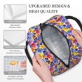 thumbnail image 5 of Haiem The Garden Tricolor Pansy Flower Printed Lunch Bag Women, Lunch Box Lunch Bag for Women, Small Leakproof Cute Lunch Tote Large Capacity Reusable Insulated Cooler Lunch Container, 5 of 6